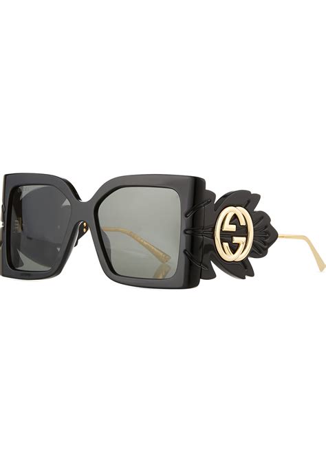 occhiale gucci gg3696 s|Gucci Acetate Square Frame Oversized Sunglasses GG3696/S .